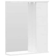 Зеркало-шкаф Volna Joli 60x70 с подсветкой, 1 дв., правое, белый глянец, zsJOLI60.R-01