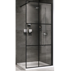 Душевая перегородка Abber Immer Offen Walk-In 120x200, прозр.\черн. AG62120B