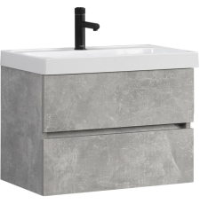 Тумба для умывальника Belux Бостон НП 70-02 подвесная, 2 ящ., Бетон Чикаго светло-серый 31