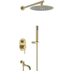 Встроенная душевая система Vivi Felice 0620 Oro Opaco со смесителем, матовое золото