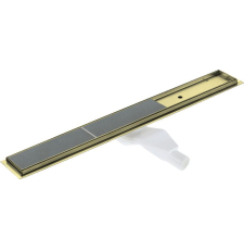 Трап для душа Deante Gold BR KOS R07D, 70 см, под плитку, комбинированный, браш. золото