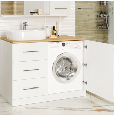 Тумба под стиральную машину Misty Респект 110 для умывальника, левая