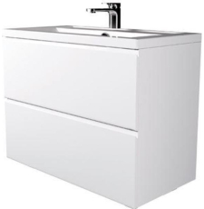 Тумба для умывальника Garda Grado58н_1000 Астория подвесная, 2 ящ., белый глянец, 26.58н.1000