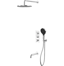 Встроенная душевая система Whitecross Y YSET11TOPCR с термостатом, хром