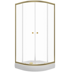 Душевая кабина Triton Альфа Голд А1 90x90 с поддоном, закр., прозр.\золото, Щ0000073921