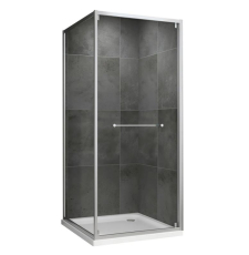 Душевая кабина Abber Schwarzer Diamant 100x100, прозр./хром
