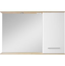 Зеркало-шкаф Misty Респект 120x80 с подсветкой, комбинир., правый