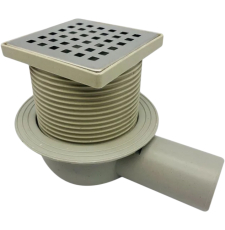 Трап для душа Valfex 10x10 VF.041.110K.100.01 горизонтальный, выпуск 110 мм, комбинированный, хром
