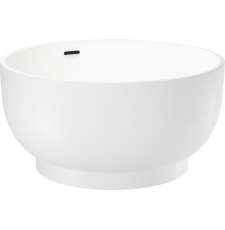 Акриловая ванна Wellsee Crepe de France 130x130, отдельностоящая, белый глянцевый/черный