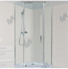Душевая кабина Iva E2PS100C 100x100 пят., прозр.\хром, универс.