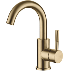 Смеситель для умывальника Ledeme H98 L1098Y-3, золотой сатин