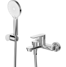 Смеситель для ванны Cezares Stylus VD с лейкой, настенный, хром