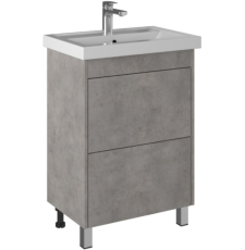 Тумба с умывальником Briz Риччи Т8-60 Фостер напольная, 2 ящ., бетон