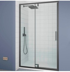 Душевая дверь Veconi Ottimo P20GR 120x190, прозр.\графит браш.