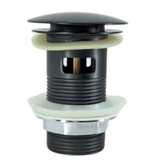 Донный клапан Ledeme L65B-2 с переливом, черный