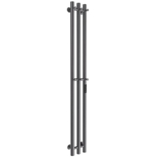 Полотенцесушитель Маргроид Ferrum Inaro СНШ 150×6×12 электрический, крючки 3+1 (3+3), графит