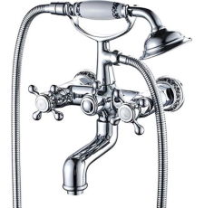 Смеситель для ванны Gerhans K01 K13001 настенный, с душем, хром