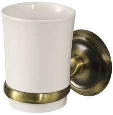Стакан для щеток Bisk Deco Antique Brass 00407 Стакан для щеток Bisk Deco Antique Brass 00407