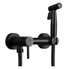 Смеситель с гигиеническим душем Frap F7503-6, настенный, черный