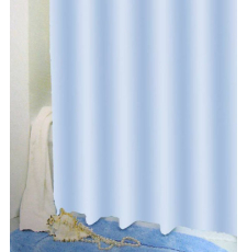Текстильная шторка для ванны Bisk Uni 180x200 03510, голубой