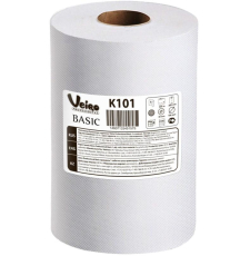 Бумажные полотенца Veiro Professional Basic рулон K101, серо-белый, 1 слой, 180 м Бумажные полотенца Veiro Professional Basic рулон K101, серо-белый, 1 слой, 180 м