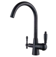 Смеситель для кухни Kaiser Vincent 31744-2, под фильтр, черный мрамор