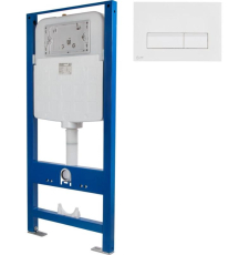 Инсталляция для унитаза AV Engineering AVW31-312 с кнопкой, белый, ЦЗ-0508293381