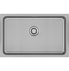 Мойка для кухни Paulmark Vista 74 Uni 74x44 PM307444-BS под столешницу, браш. сталь