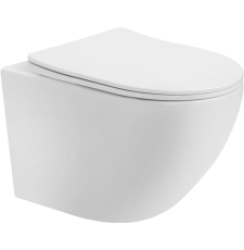 Унитаз Abber Bequem AC1100T подвесной, торнадо, с крышкой микролифт, белый глянцевый