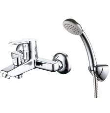 Смеситель для ванны Milardo Stripe STRSB02M02 настенный, с лейкой, глянцевый хром