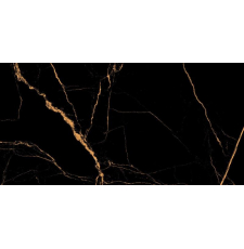 Напольная плитка-керамогранит Netto Plus Markinia 120x60 gold high glossy, черный