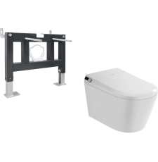 Умный электронный унитаз с инсталляцией Abber Bequem AC1119S-AC0101P подвесной, с псевдобиде,  импульсный