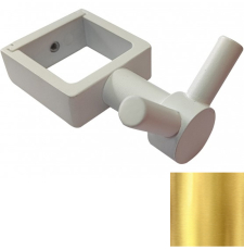 Крючок для полотенцесушителя Ростела Luxon KV BKP06RalGold 30x30 мм разъемный, квадратный, двойной, золото