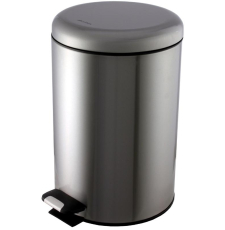 Мусорное ведро Ksitex BGR-12M с педалью, микролифт, 12 л, матовая сталь