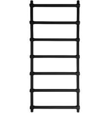 Полотенцесушитель Fincopper Loft FCL 117x50 водяной, нижнее, 7 пер., черный RAL 9005