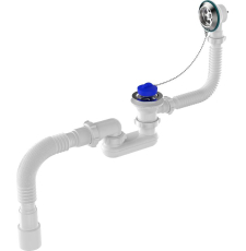 Сифон для ванны Aquant V655-25-MR с цепочкой, хром