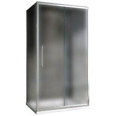 Душевая кабина Abber Schwarzer Diamant 100x50, мат./ хр. П-образная