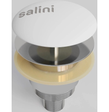 Донный клапан Salini D 401 15121WG для ванны, S-Sense, белый глянцевый