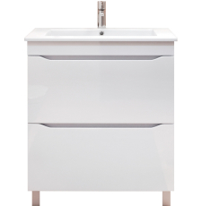 Тумба для умывальника Vigo Grani 750-0-2 75 Оскар напольная, 2 ящ., белый