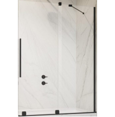 Душевая шторка на ванну Radaway Furo Black PND II 100x150, правая