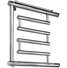 Полотенцесушитель Ростела Степ 50x80 водяной, с полкой, ДУ-32, боковое 1 1\4", хром