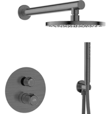 Душевая система Laveo Pretto BAO_901P со смесителем, графит Душевая система Laveo Pretto BAO_901P со смесителем, графит