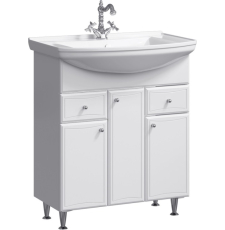 Тумба для умывальника Aqwella Барселона 75 Стиль, с корзиной для белья