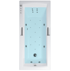 Гидромассаж Grado Люкс Flat, пластик, Джакузи 6, Аэро 12, Спина 6, кран