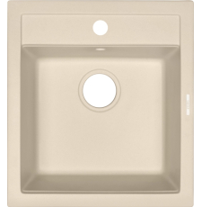 Мойка для кухни ZorG Como 46 46.5x50.5, врезная, слоновая кость