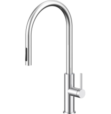 Сенсорный смеситель для кухни Paulmark Senso Se215180-CR с выдвижной лейкой, хром