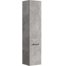 Шкаф-пенал Belux Стокгольм НП 35 подвесной, 1 дв., Бетон Чикаго светло-серый 31