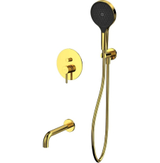 Встроенная душевая система Whitecross Y YSET06TOPGL со смесителем, золото