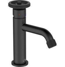 Смеситель для умывальника Laveo Muro BAU_722D, с клапаном, черный Смеситель для умывальника Laveo Muro BAU_722D, с клапаном, черный