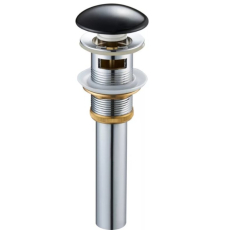 Донный клапан Gid Blm100-1 с переливом, черный Донный клапан Gid Blm100-1 с переливом, черный